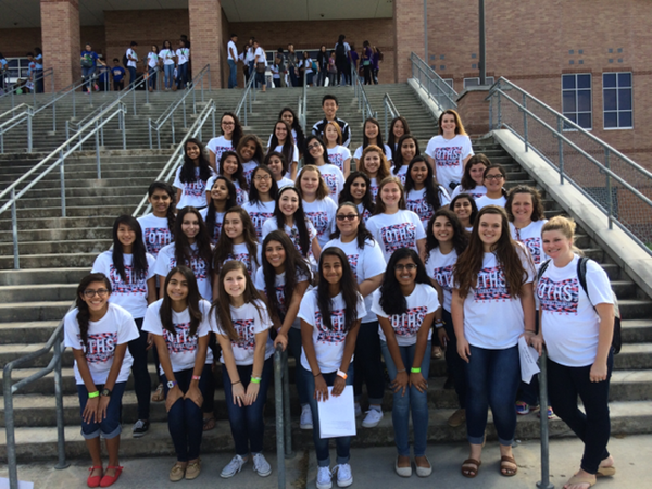 Tompkins' Student Council attend their first district meeting of the school year held at Hightower High School.