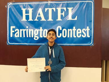 Falcons Compete in Farrington Language Contest