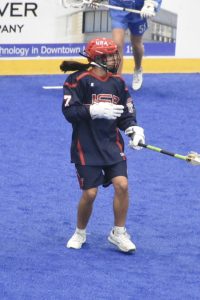 Arnett waits for a ref calls during a game in his U18 team. Arnett travels often for his games for each of the nine teams he plays on.