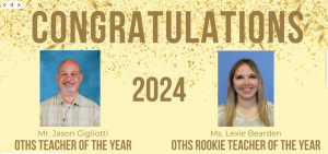 Bearden and Gigliotti Win Teacher of the Year Awards