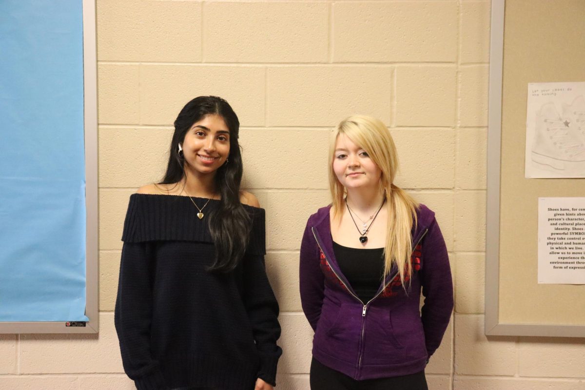 Left to Right: Senior Ankitaa Sampath and Junior Sabrina Smith. Both Sampath and Smith are passionate about the effects of AI in art. 