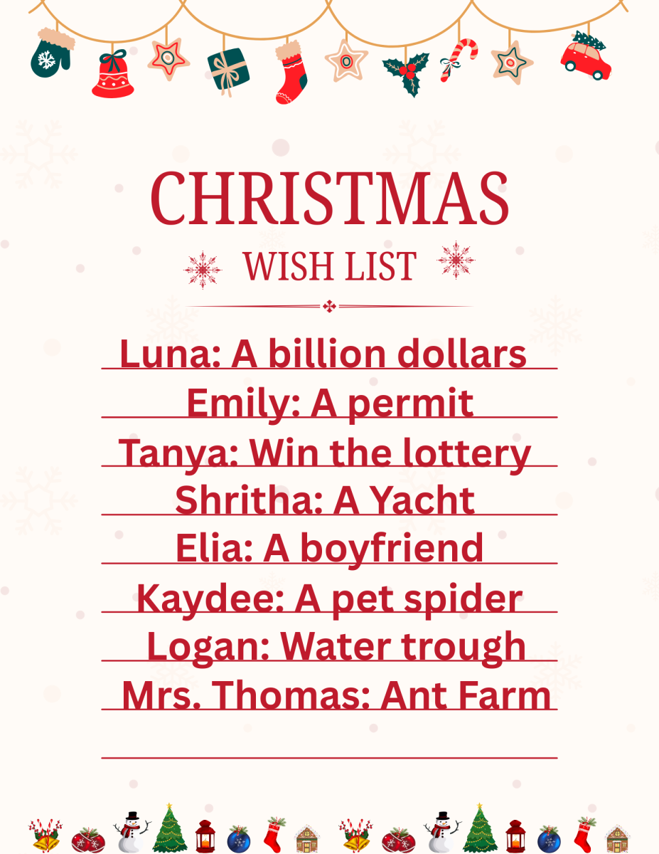 News Staff's Christmas Wish List